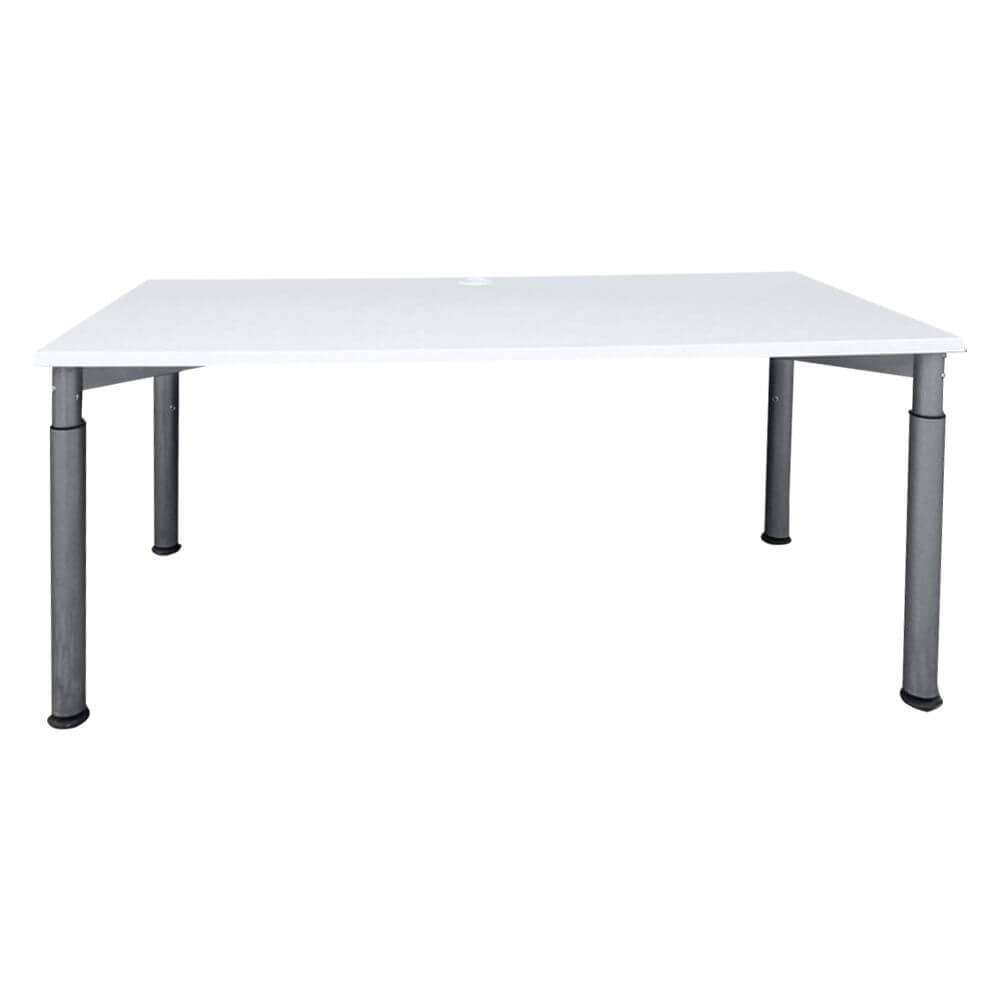 Schreibtisch lichtgrau, 160 cm breit