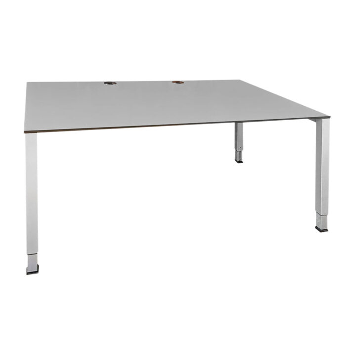 Schreibtisch König & Neurath, lichtgrau, 160 cm breit