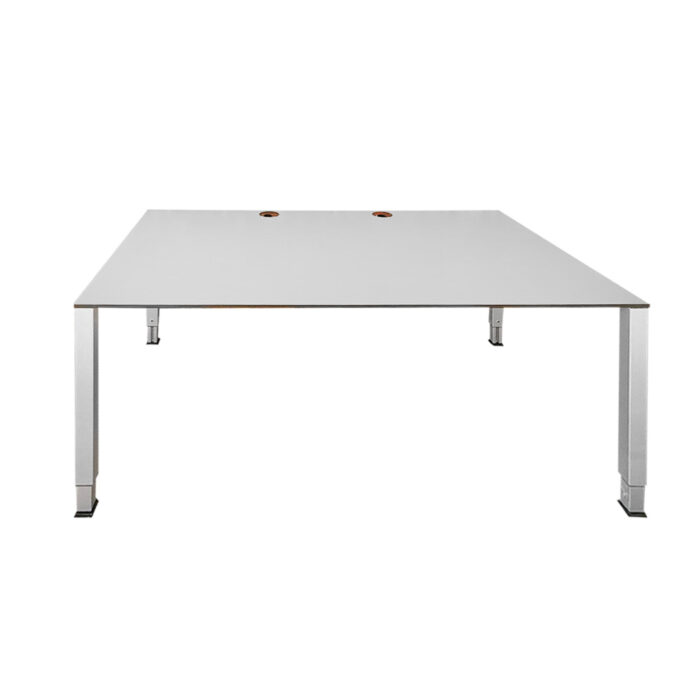 Schreibtisch König & Neurath, lichtgrau, 160 cm breit – Bild 2