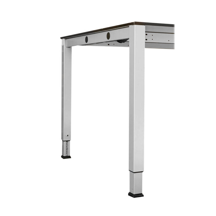 Schreibtisch König & Neurath, lichtgrau, 160 cm breit – Bild 3