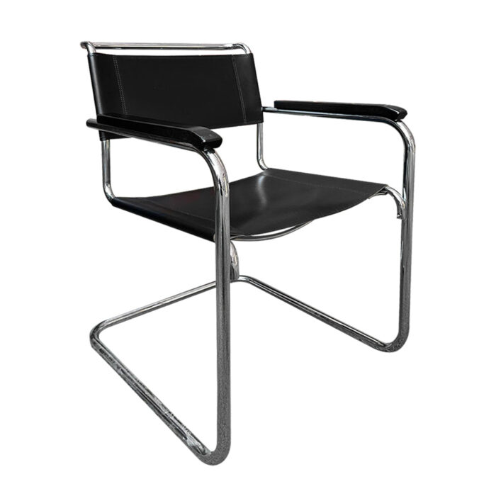 Freischwinger Thonet 'S34', Leder