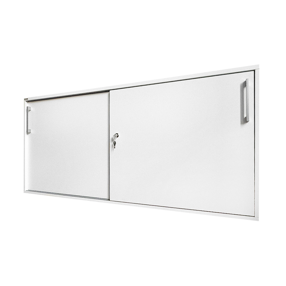 Aktensideboard, 2 Ordnerhöhen, 160 cm breit, weiß