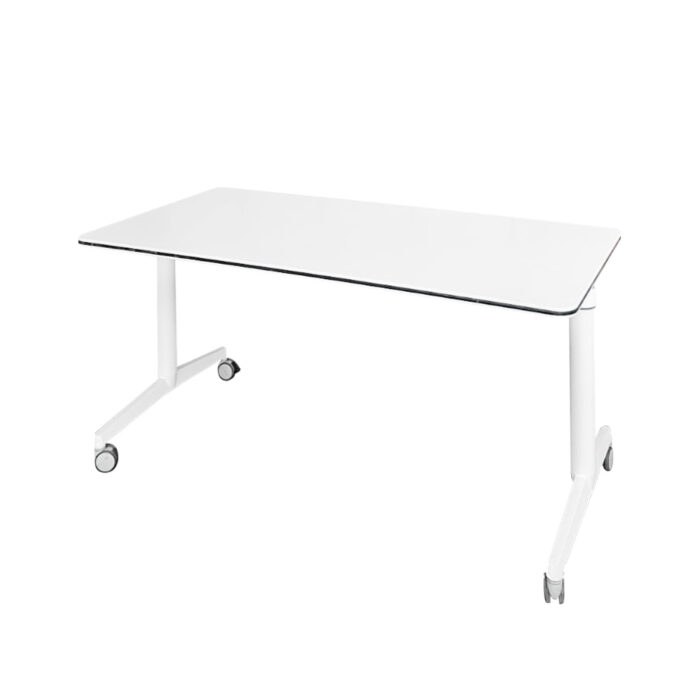 Klapp-Schreibtisch Steelcase 'FlipTop Twin', 160 cm breit, weiß