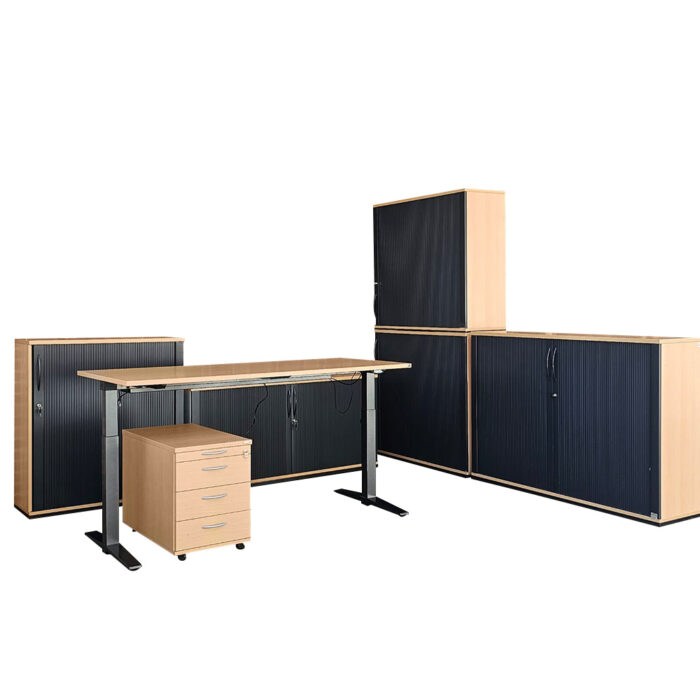 König & Neurath: Schreibtisch, Rollcontainer, Sideboard, Highboard und Aktenschrank