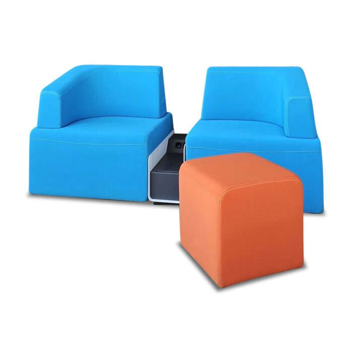 Büro-Sitzgarnitur der Marke Steelcase, Modell B-Free 2