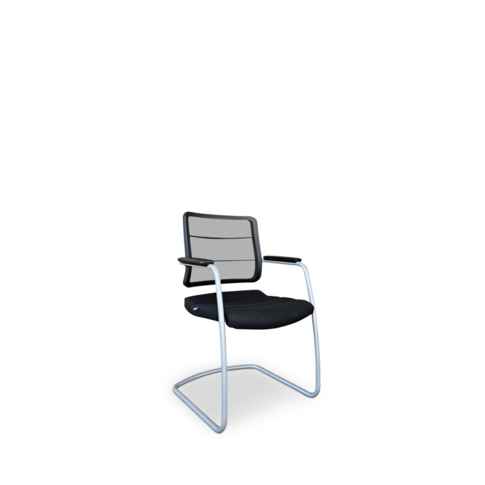 vier gebrauchte Freischwinger der Marke Interstuhl, Modell AirPad 5C35 13