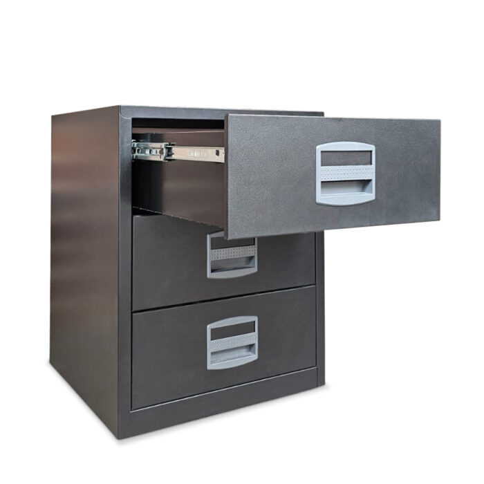 gebrauchte Metall - Büro - Schreibtisch - Rollcontainer der Marke Bisley 2