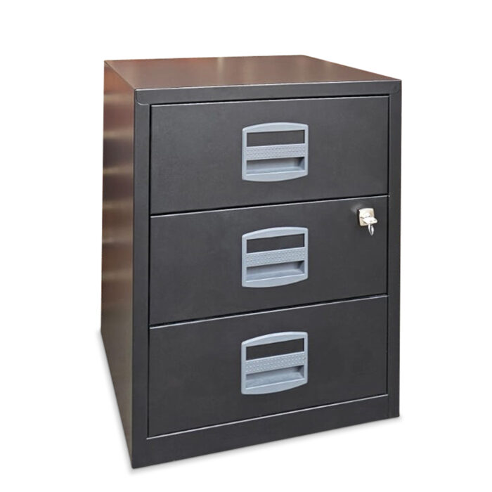 gebrauchte Metall - Büro - Schreibtisch - Rollcontainer der Marke Bisley