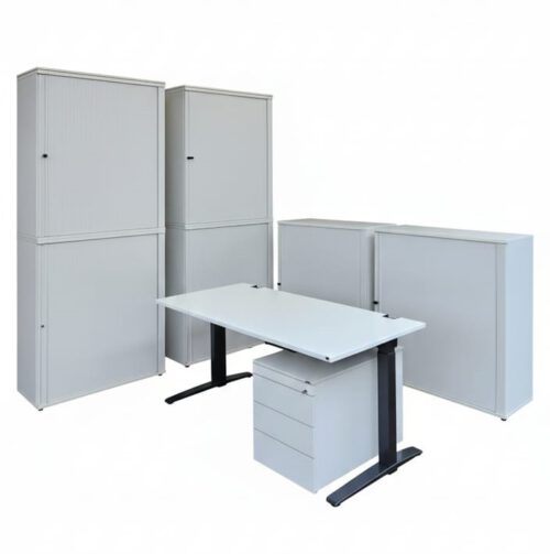 Querrollladenschränke der Marke Kinnarps, Modell Samas