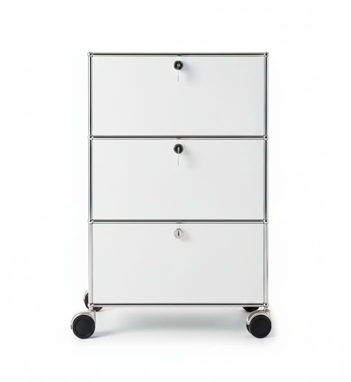 gebrauchter rollbarer Aktenschrank der Marke USM Haller 3