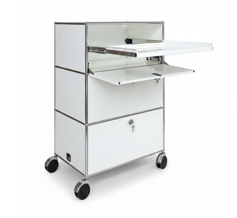 gebrauchter rollbarer Aktenschrank der Marke USM Haller