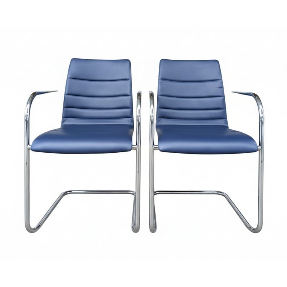 gebrauchte Leder Freischwinger der Marke Brunner, Modell 6426A 2