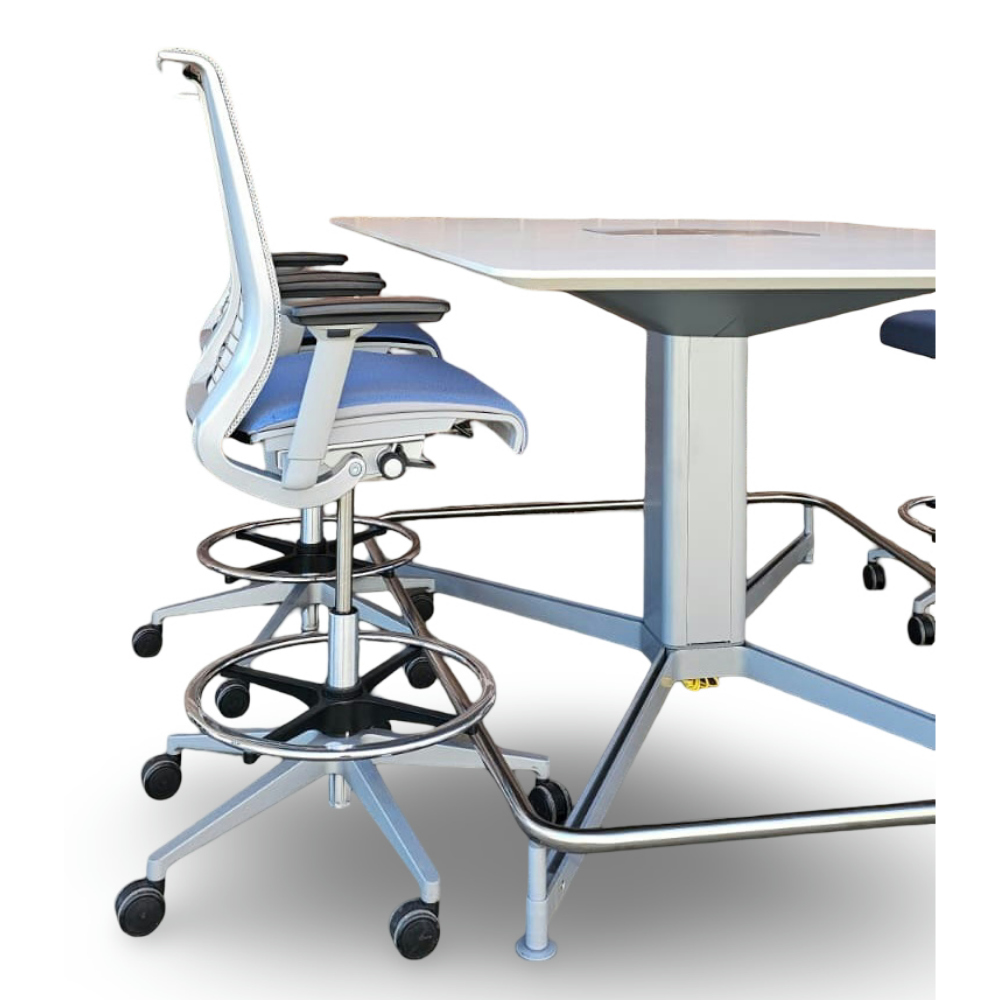 gebrauchtes Konferenztisch Set Steelcase mit Think Counter Stühlen – Bild 9