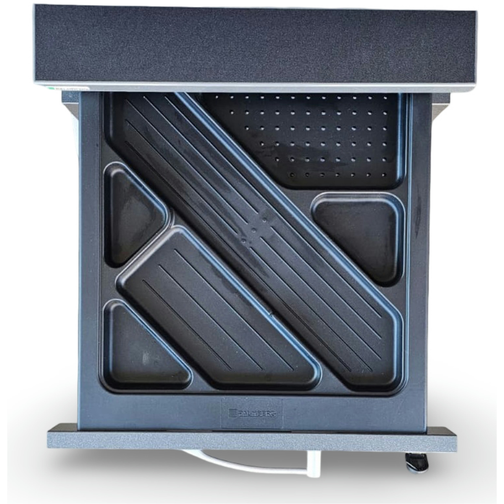 gebrauchtes Palmberg Büroset Schreibtisch easy push + Rollcontainer – Bild 3