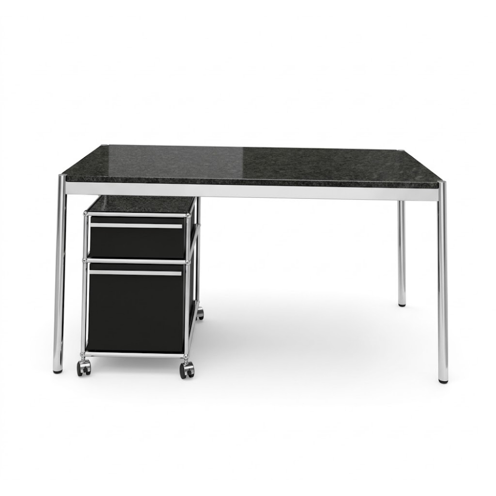 Gebrauchtes SET USM Haller Möbel Tisch Rollcontainer Schrank – Bild 2