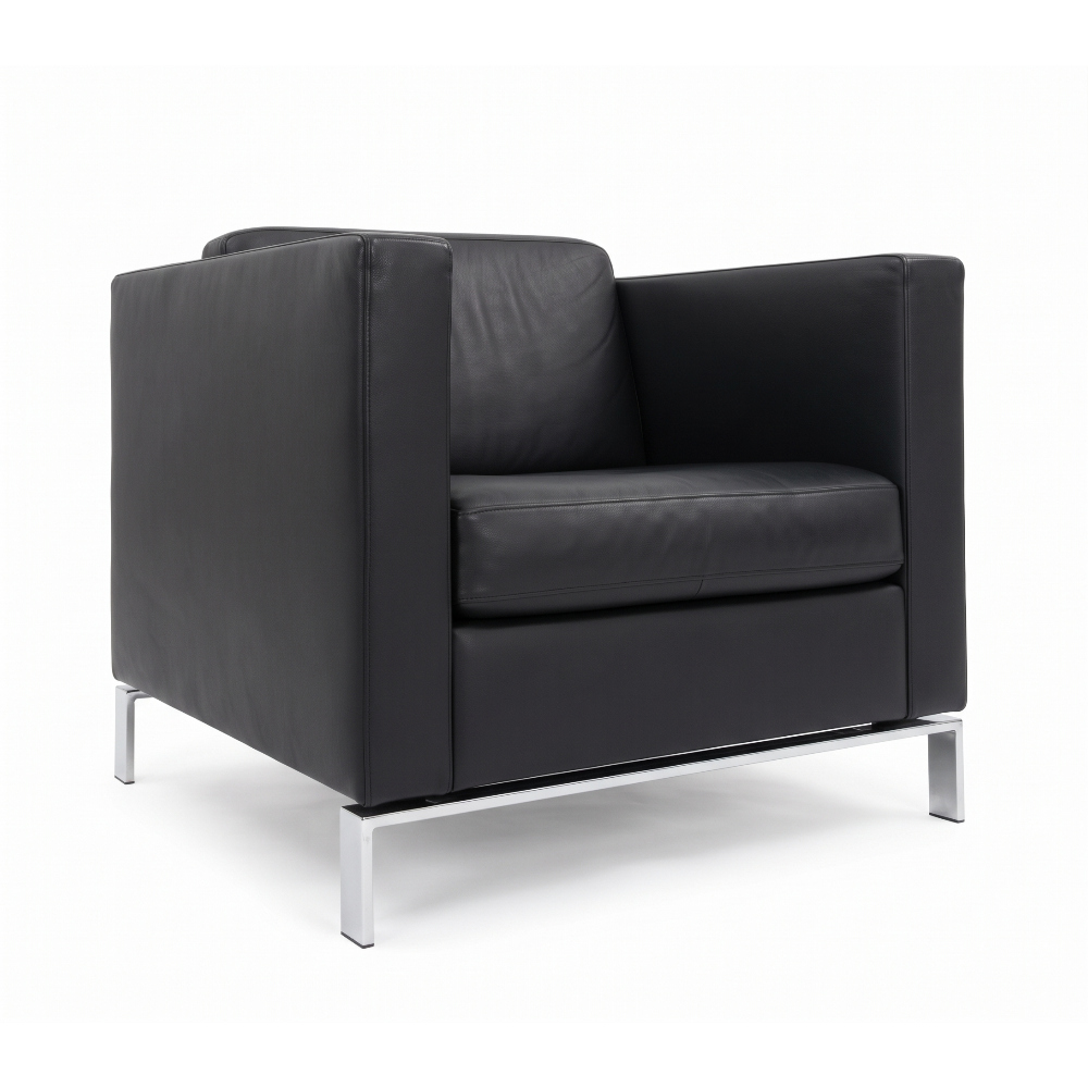Gebrauchtes Walter Knoll Foster 500 Lounge-Set – 4x Ledersessel 1x Couchtisch – Bild 3
